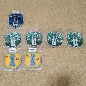 Disney Store Key Pin Lot of 7 NWT Sorcerer Mickey, Opening Key, Pluto